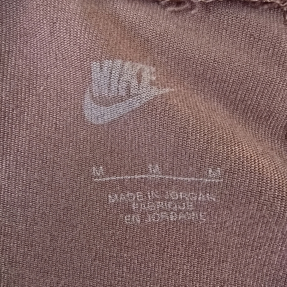 Nike Rust Colored Leggings with Signature Swoosh Size M Soft Activewear Sporty - Picture 3 of 10